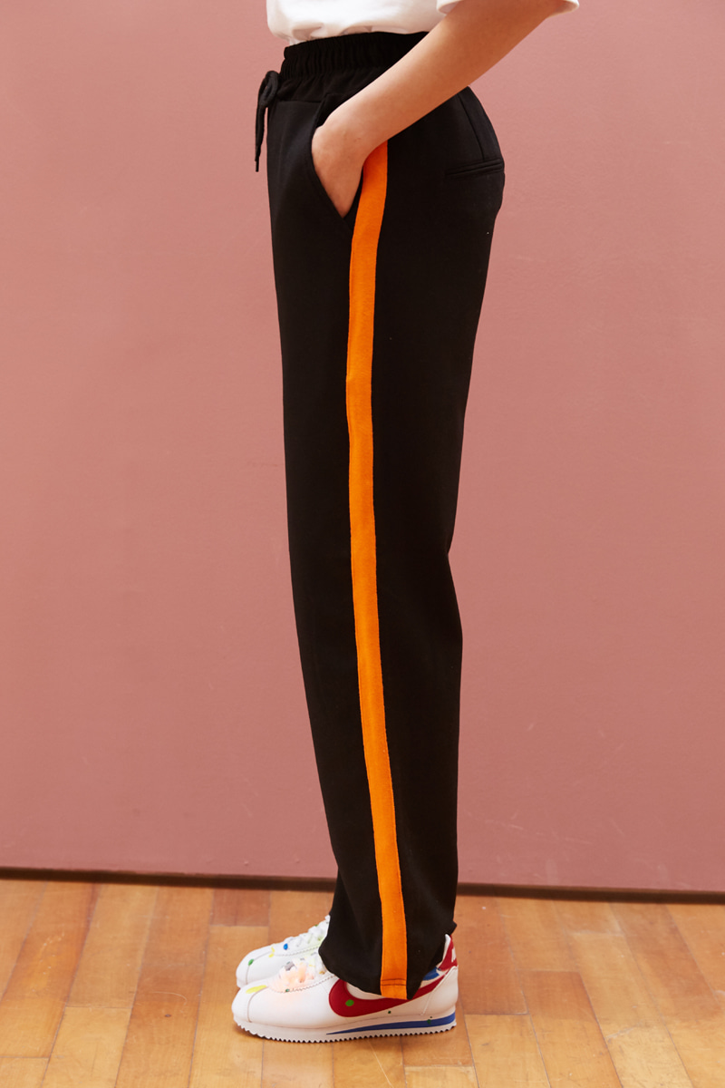 [unisex] orange slacks (black)