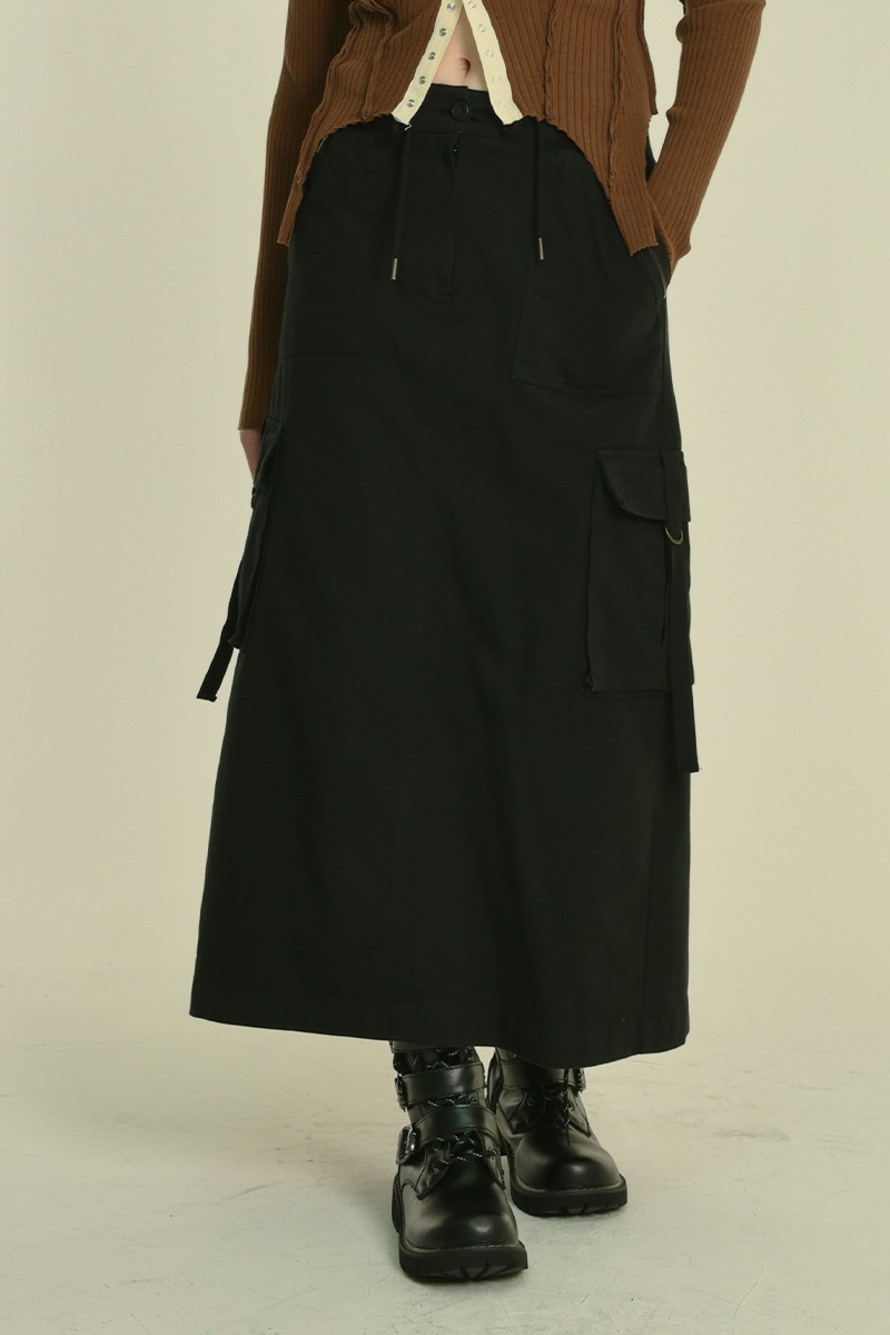 2 cargo skirt (black)