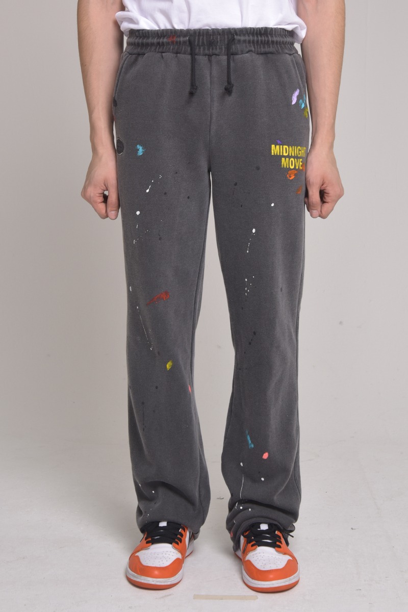 [unisex] pigment paint pants (dark grey)