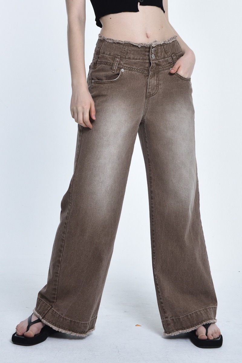 brush pants (brown)