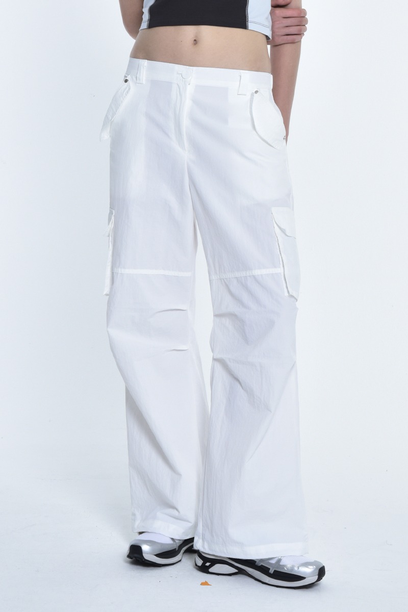 summer cargo pants (white)