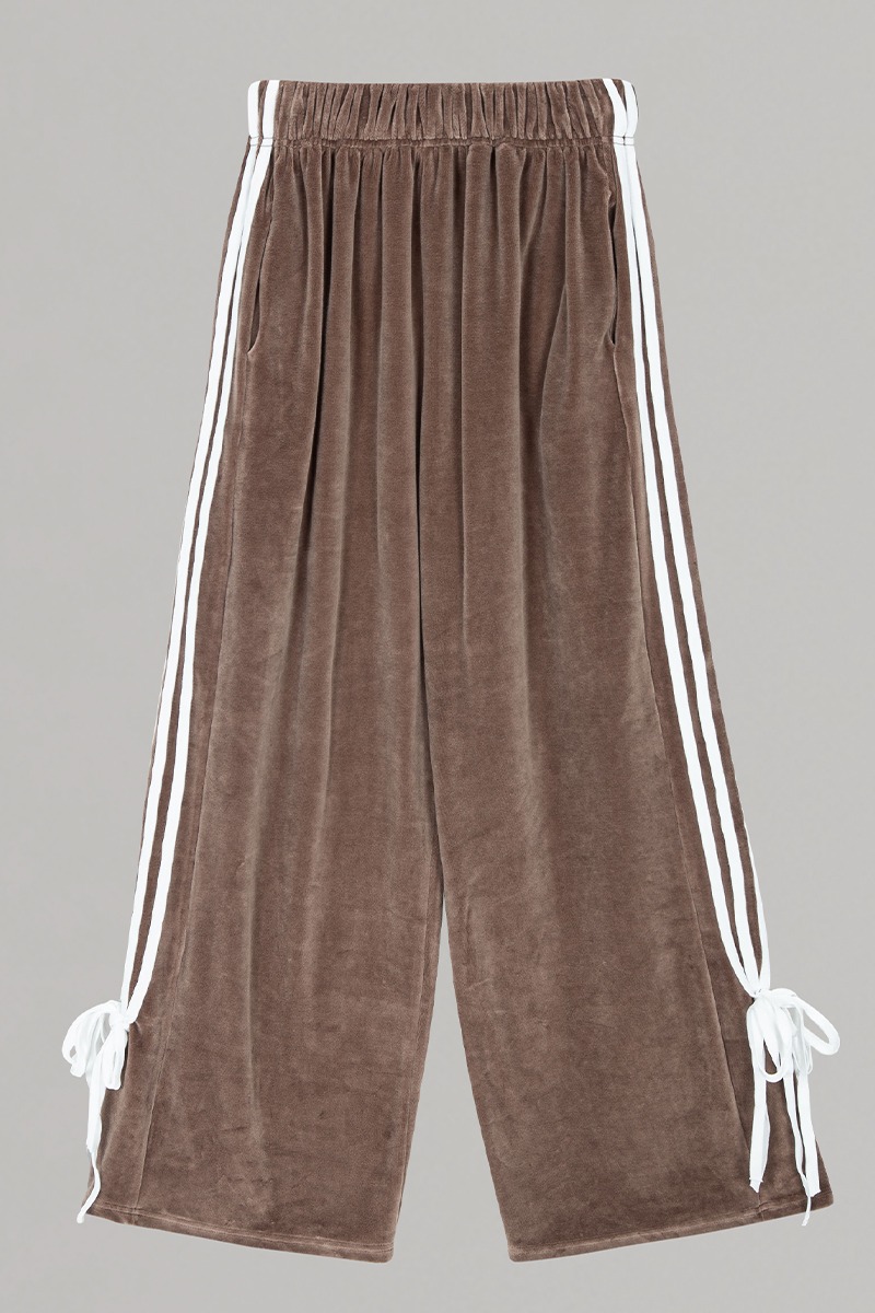 4 line pants (brown)