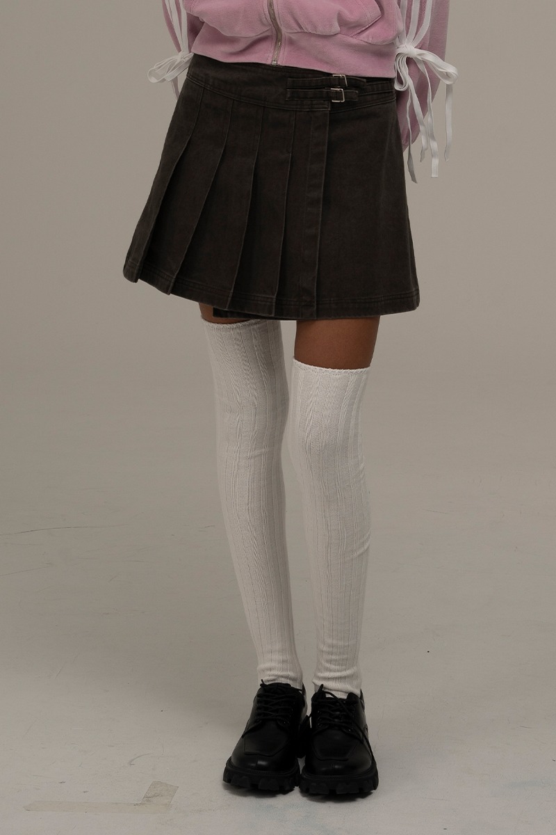 strap skirt (dark grey)